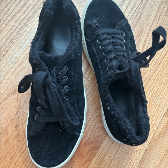 Marc Fisher Dahari Black Suede Sneakers - Picture 3 of 5